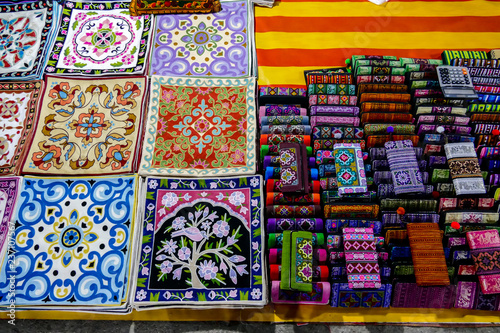 Canvas Print souvenirs of india, digital photo picture as a background