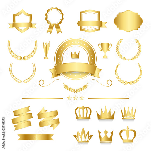 Premium quality badge and banner collection vectors