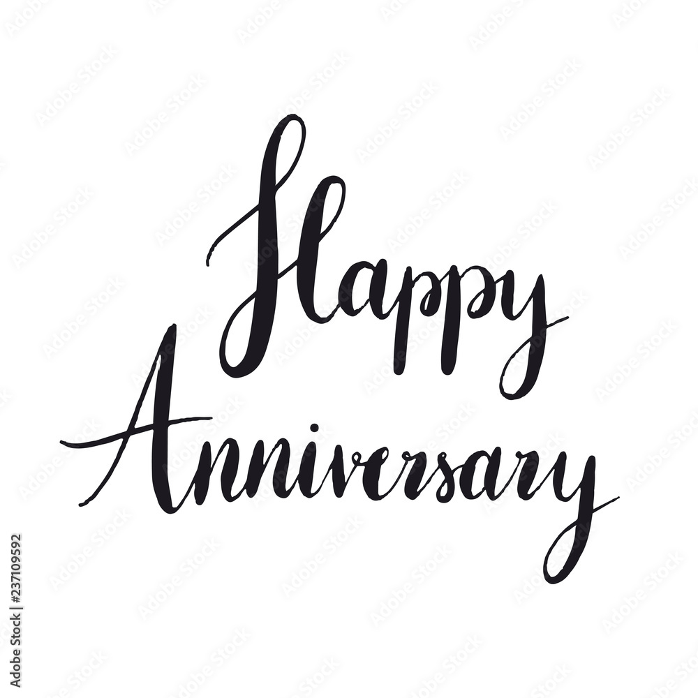 Happy anniversary typography style vector Happy anniversary typography style vector