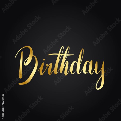 Happy Birthday typography style vector