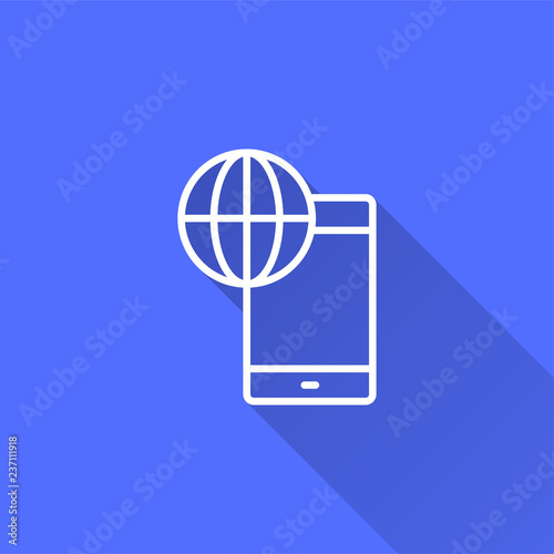E-learning distance education - vector icon for graphic and web design.