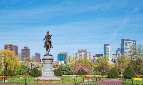 Obraz na plátně Boston Public Garden