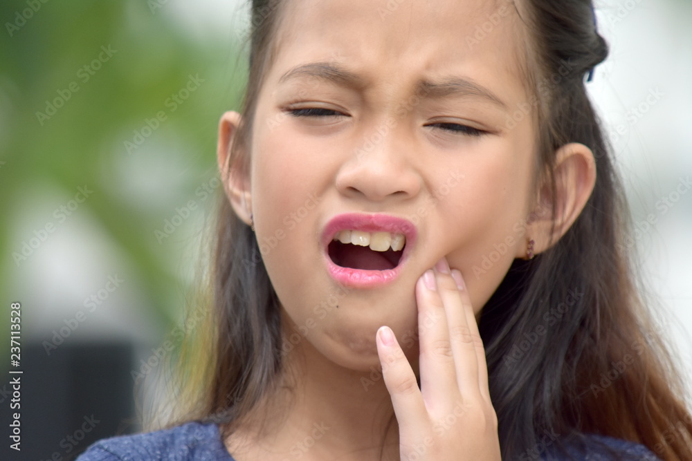 Asian Female With Toothache Asian Female With Toothache