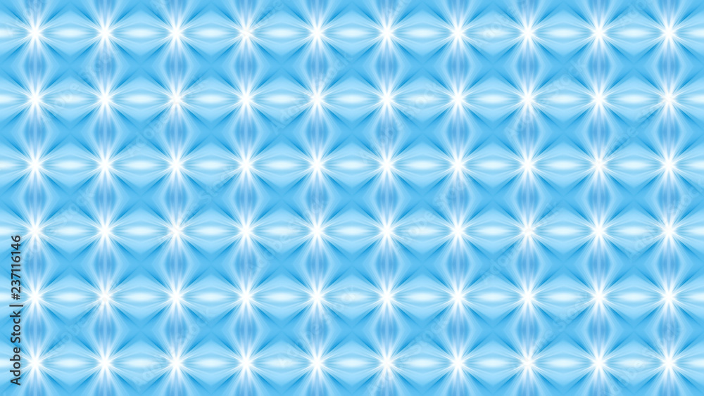 Geometric seamless winter vivid ornament in blue and white_ Geometric seamless winter vivid ornament in blue and white_