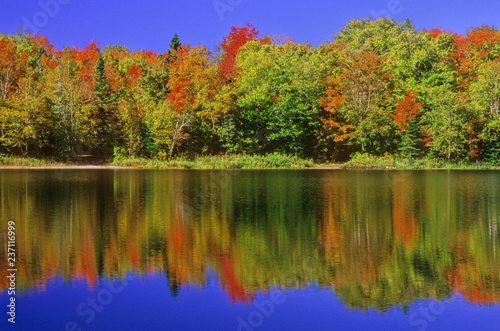 400-81 Crescent Lake Fall Blue Sky Reflections