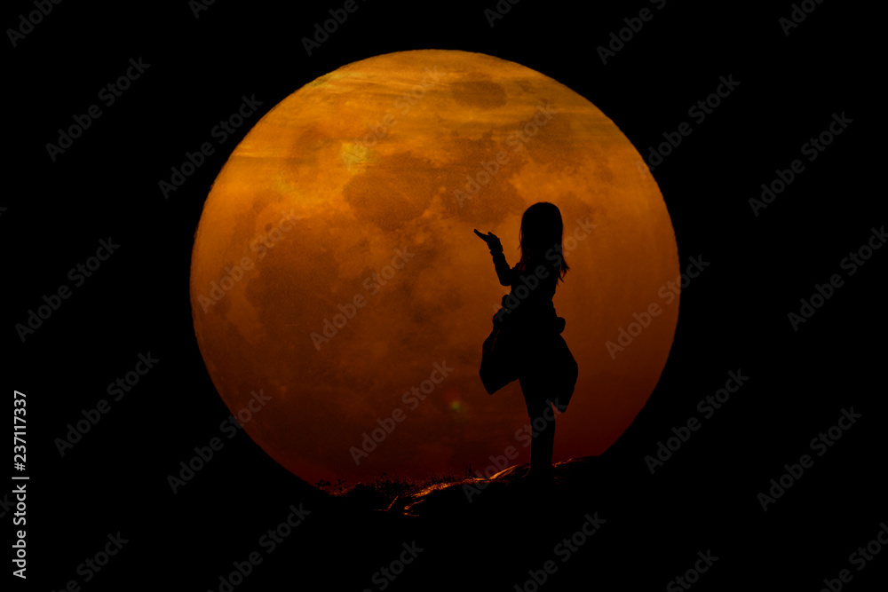 Obraz premium super full moon Nov 14, 2016 THAILAND