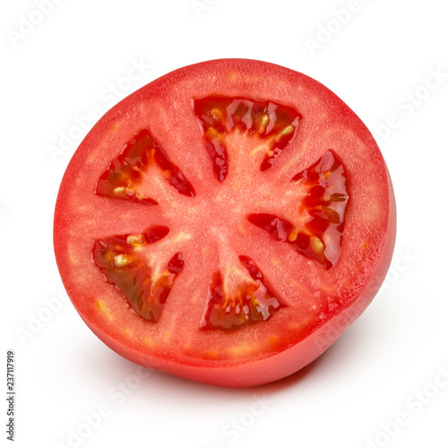Wallpaper Mural The sliced tomato isolated on white background Torontodigital.ca