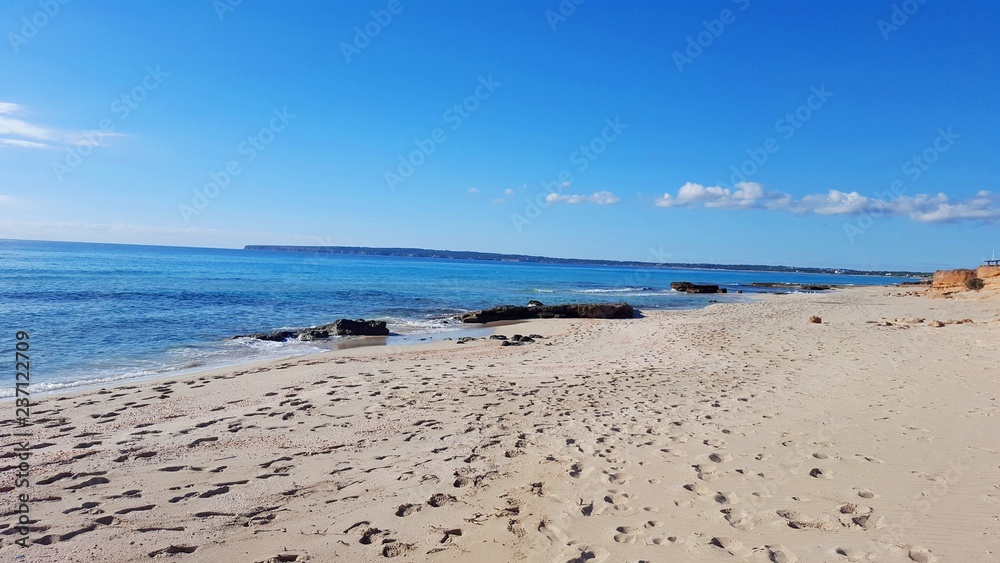 Empty Beach in Formentera 