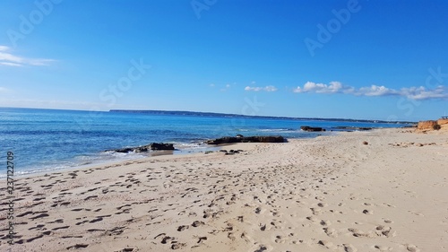 Empty Beach in Formentera 