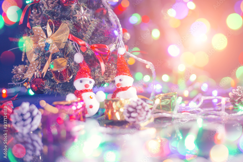 Christmas decoration on abstract background. Christmas decoration on abstract background.