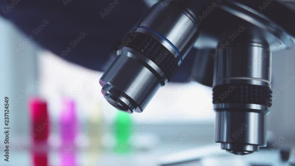 Optical microscope - science and laboratory equipment. Microscope is used for conducting planned, research experiments, educational demonstrations in medical and clinical laboratories. Optical microscope - science and laboratory equipment. Microscope is used for conducting planned, research experiments, educational demonstrations in medical and clinical laboratories.