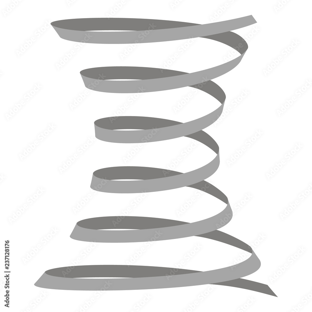 Set of monochrome icons with coil spring for your design Set of monochrome icons with coil spring for your design