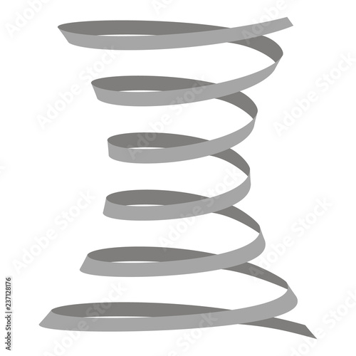 Set of monochrome icons with coil  spring for your design