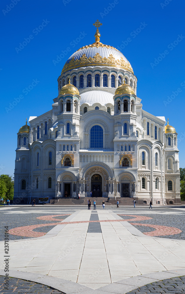 Sea Cathedral of St. Nicholas in Kronstadt, St. Petersburg, Russia