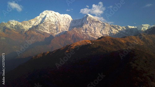 Annapurna South. Annapurna mountain range in Nepal © Glebstock