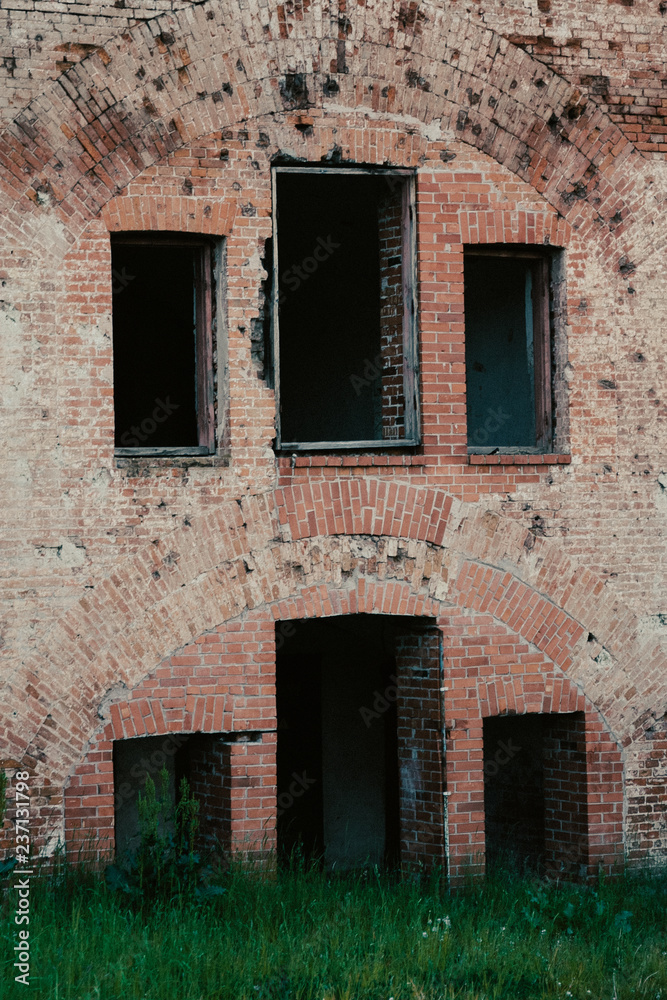 Naklejka premium Brest Fortress, Brest, Belarus. Buildings of internal part of the Brest fortress.
