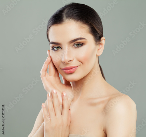 Healthy female face. Young woman portrait