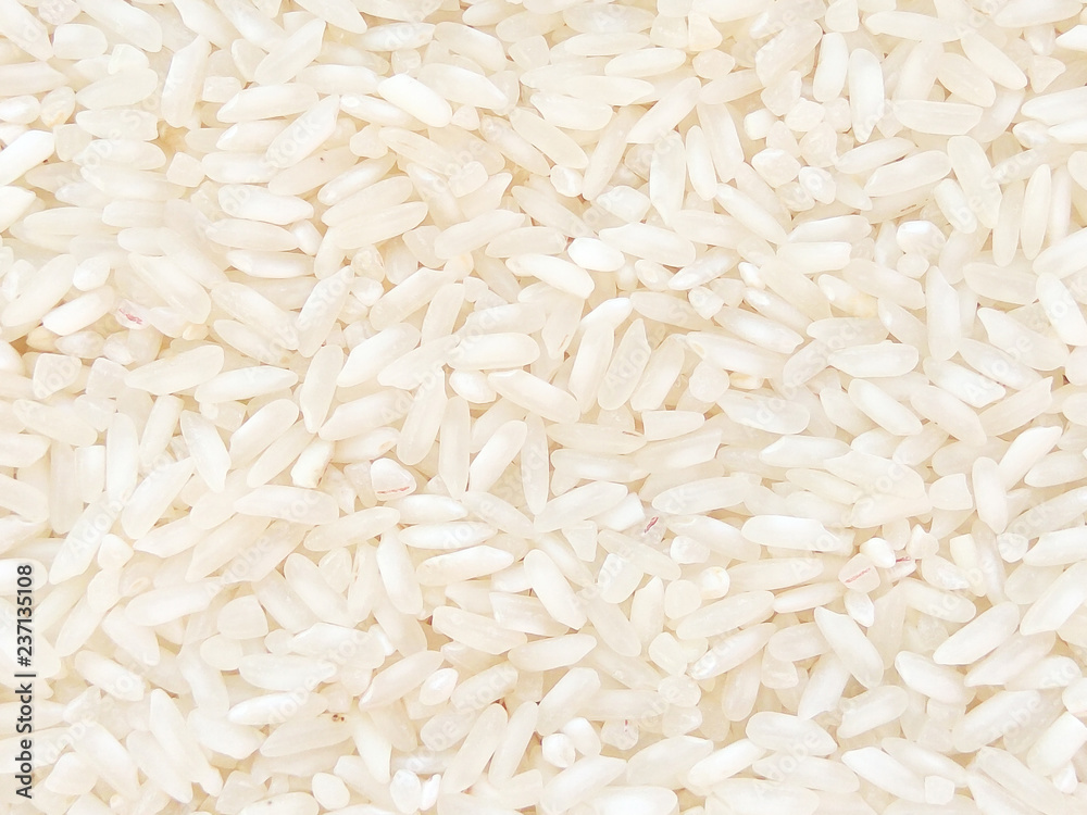 Food background with white rice Food background with white rice