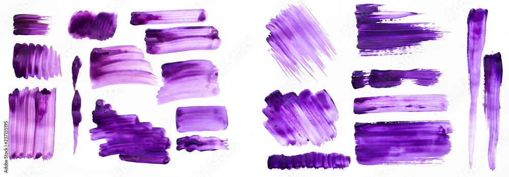 Brush strokes with watercolor paint on paper Brush strokes with watercolor paint on paper Brush strokes with watercolor paint on paper Brush strokes with watercolor paint on paper