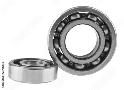 metal bearings isolated on white background