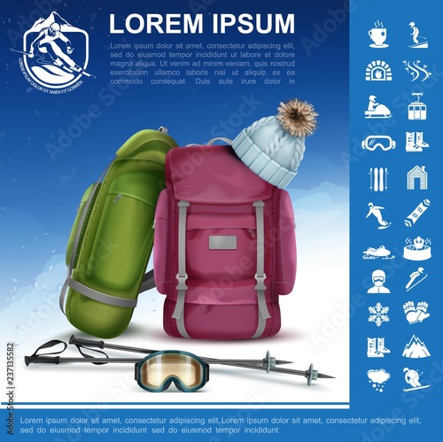 Realistic Winter Activity Composition