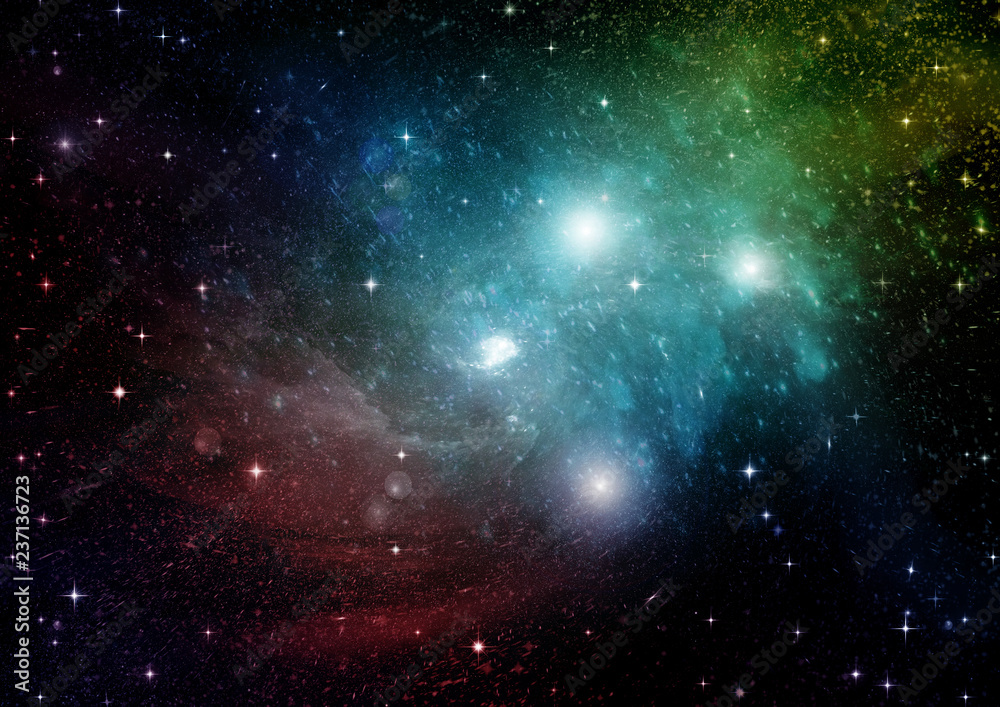 Obraz premium galaxy in a free space