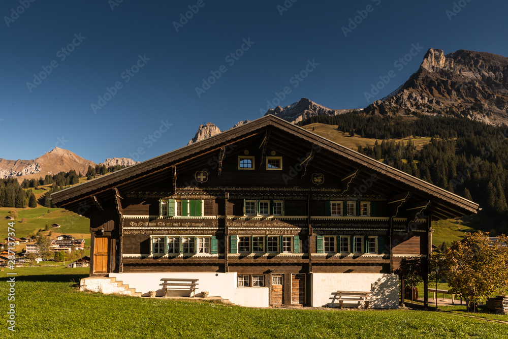 Engstligental south of Adelboden in the Alps Switzerland
