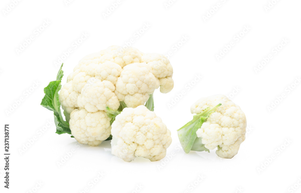 Cauliflowe fresh isolated on white background. Cauliflowe fresh isolated on white background.
