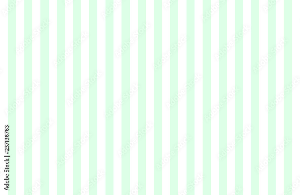 Pattern of vertical, same size mint green and white stripes with copy space. Seamless design of symmetrical lines forming pleasing, optical pattern, ideas and concepts for background, modern wallpaper Pattern of vertical, same size mint green and white stripes with copy space. Seamless design of symmetrical lines forming pleasing, optical pattern, ideas and concepts for background, modern wallpaper