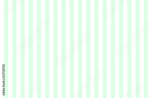 Pattern of vertical, same size mint green and white stripes with copy space. Seamless design of symmetrical lines forming pleasing, optical pattern, ideas and concepts for background, modern wallpaper