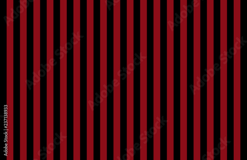 Pattern of vertical, same size black and red stripes with copy space. Seamless design of symmetrical lines forming pleasing, optical pattern, ideas for background, hotel wallpaper or  boudoir backdrop