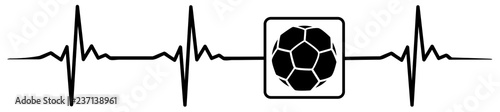 football soccer heartbeat #isoliert #vektor - Fußball Herzschlag