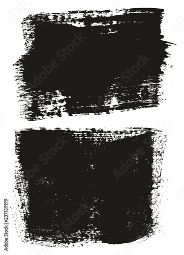 Paint Brush Wide Background High Detail Abstract Vector Background Set 159