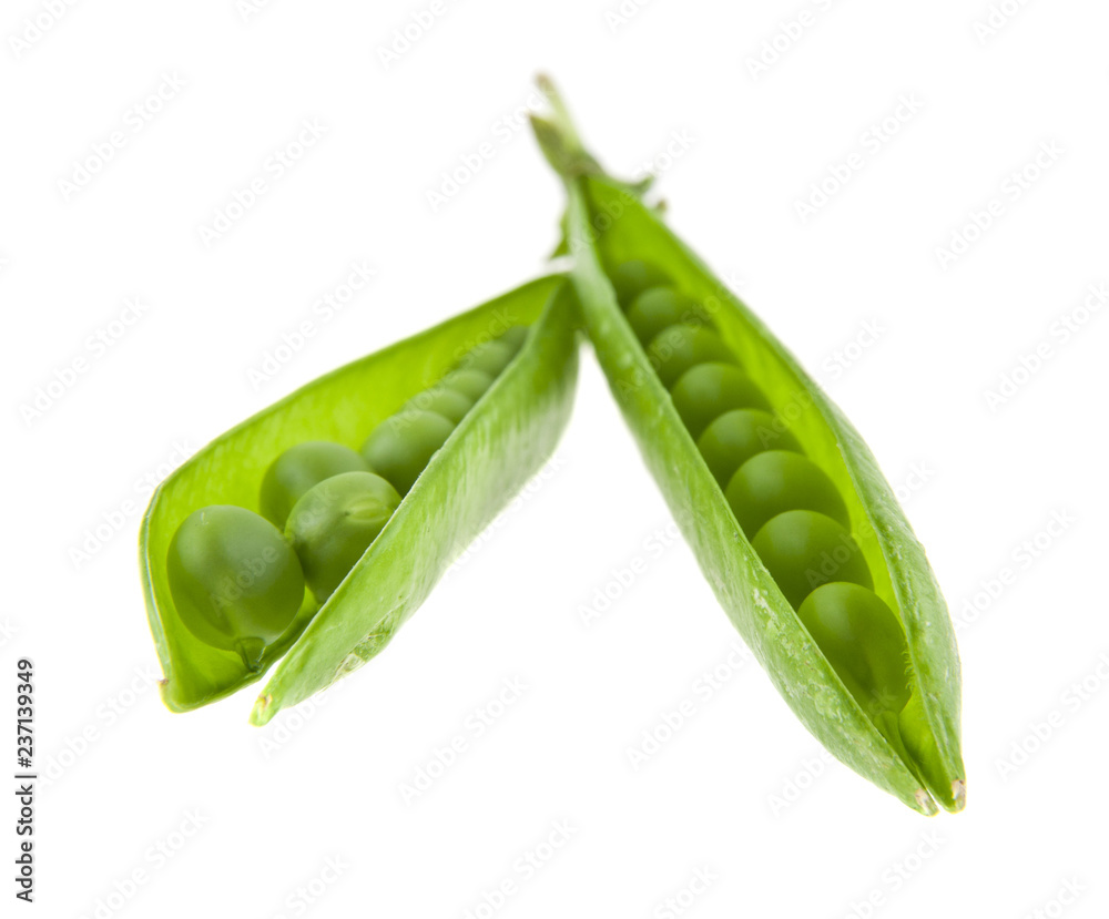 green peas isolated on white background green peas isolated on white background