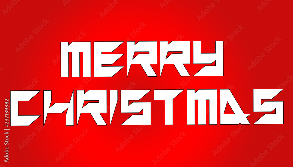 Merry Christmas red vector Calligraphic Lettering text for design greeting cards. Holiday Greeting Gift Poster. Calligraphy modern Font, typography