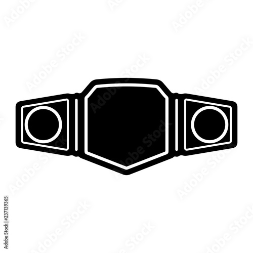 Championship belt, sport winner trophy - Vector