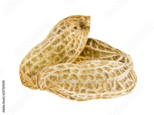 peanuts isolated on white background