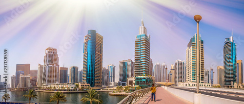 General view of Dubai Marin...