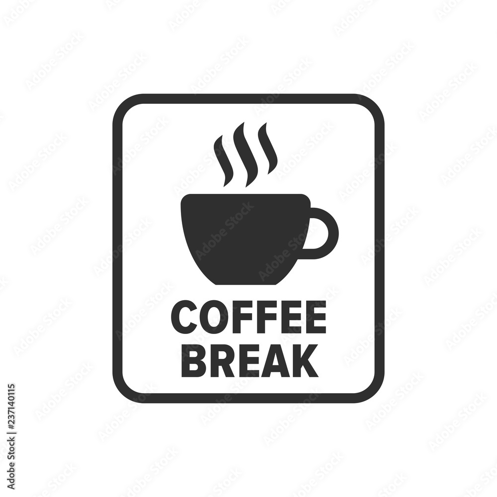 Coffee break symbol - Vector Coffee break symbol - Vector