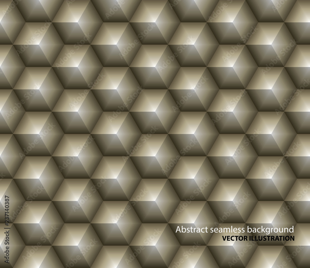 Obraz premium grey hexa cubes