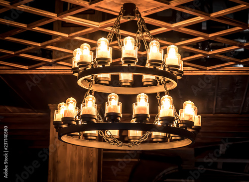 Chandelier  in the pub