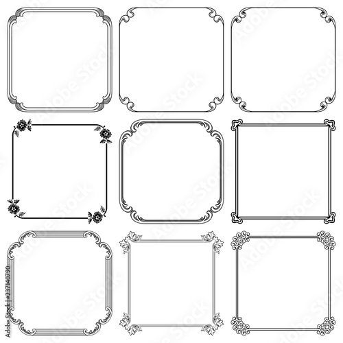 Decorative frames set