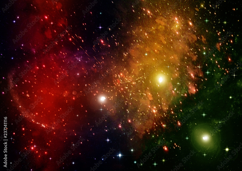 Obraz premium galaxy in a free space