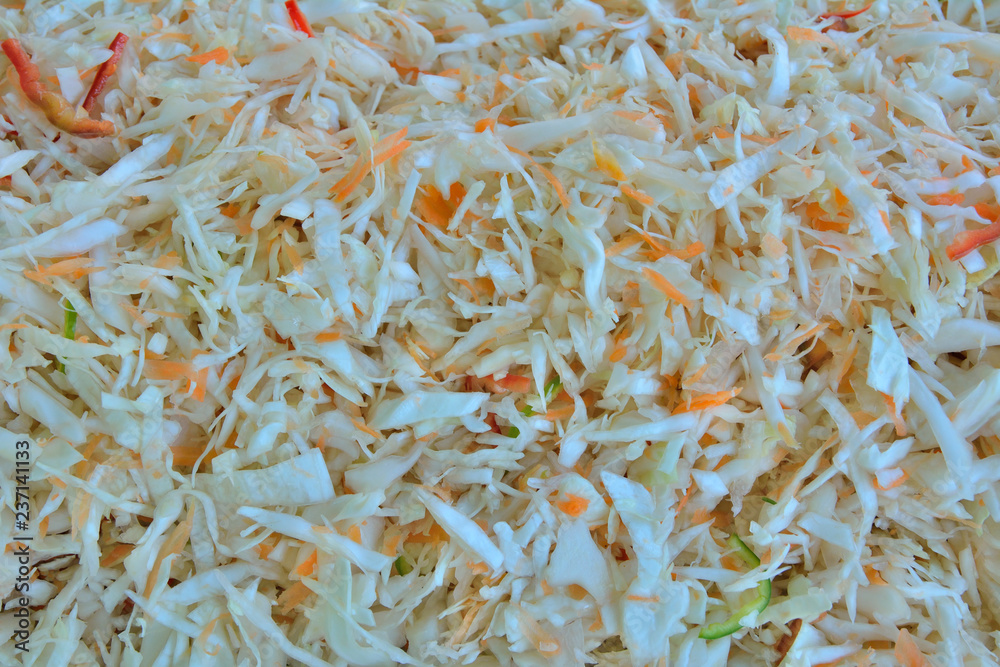Fototapeta premium Shredded cabbage 3