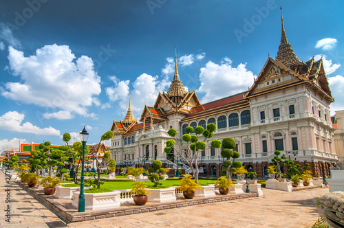Phra Thinang Chakri Maha Prasat throne hall, Grand Palace complex, Bangkok, Thailand. photo