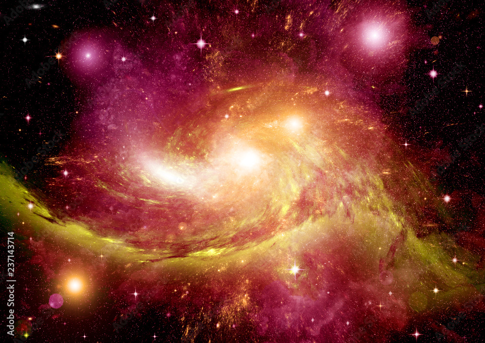 Obraz premium galaxy in a free space