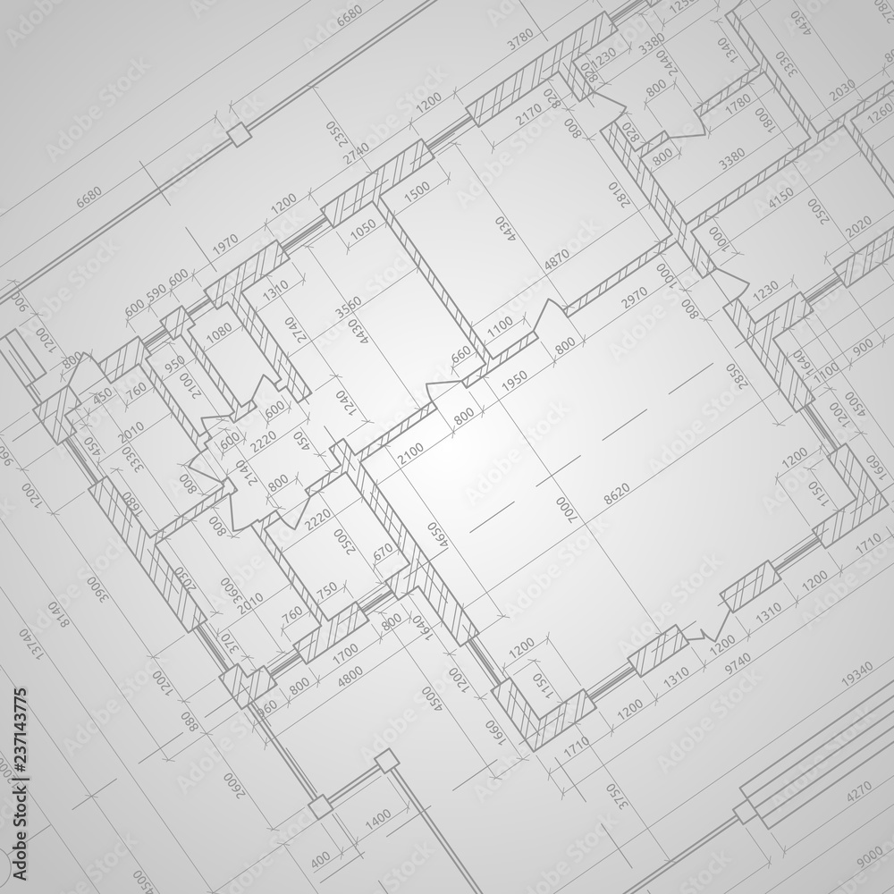 Architectural drawing. Vector illustration. Architectural drawing. Vector illustration.