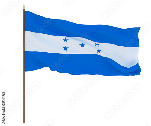 National flag of Honduras.. Background for editors and designers. National holiday