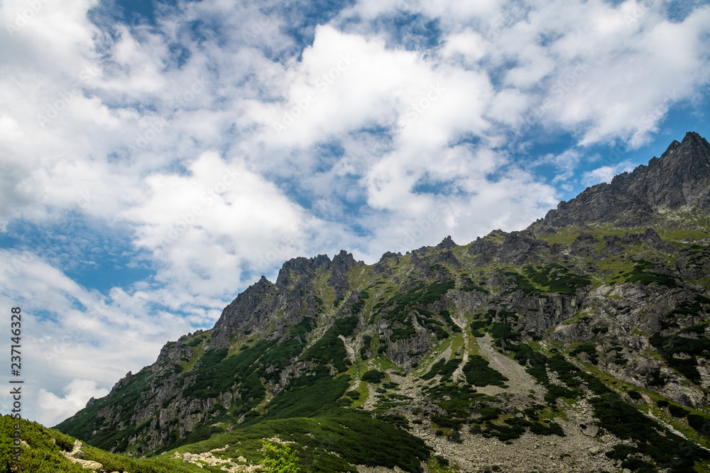 Scenery of Czarnyw Staw in the Tatra Mountains