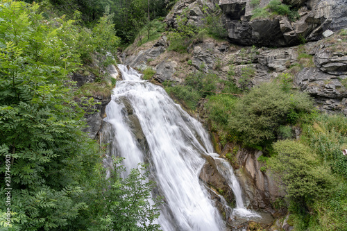 Cascade along the road to Sestriere  Piedmont